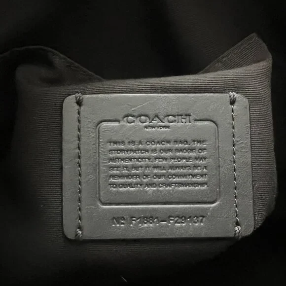 Coach Mia Shoulder Bag Pebbled Leather Metallic F29137 - Picture 5 of 5